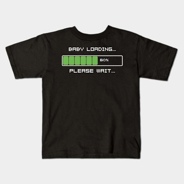 Baby Loading Please Wait Kids T-Shirt by Flippin' Sweet Gear